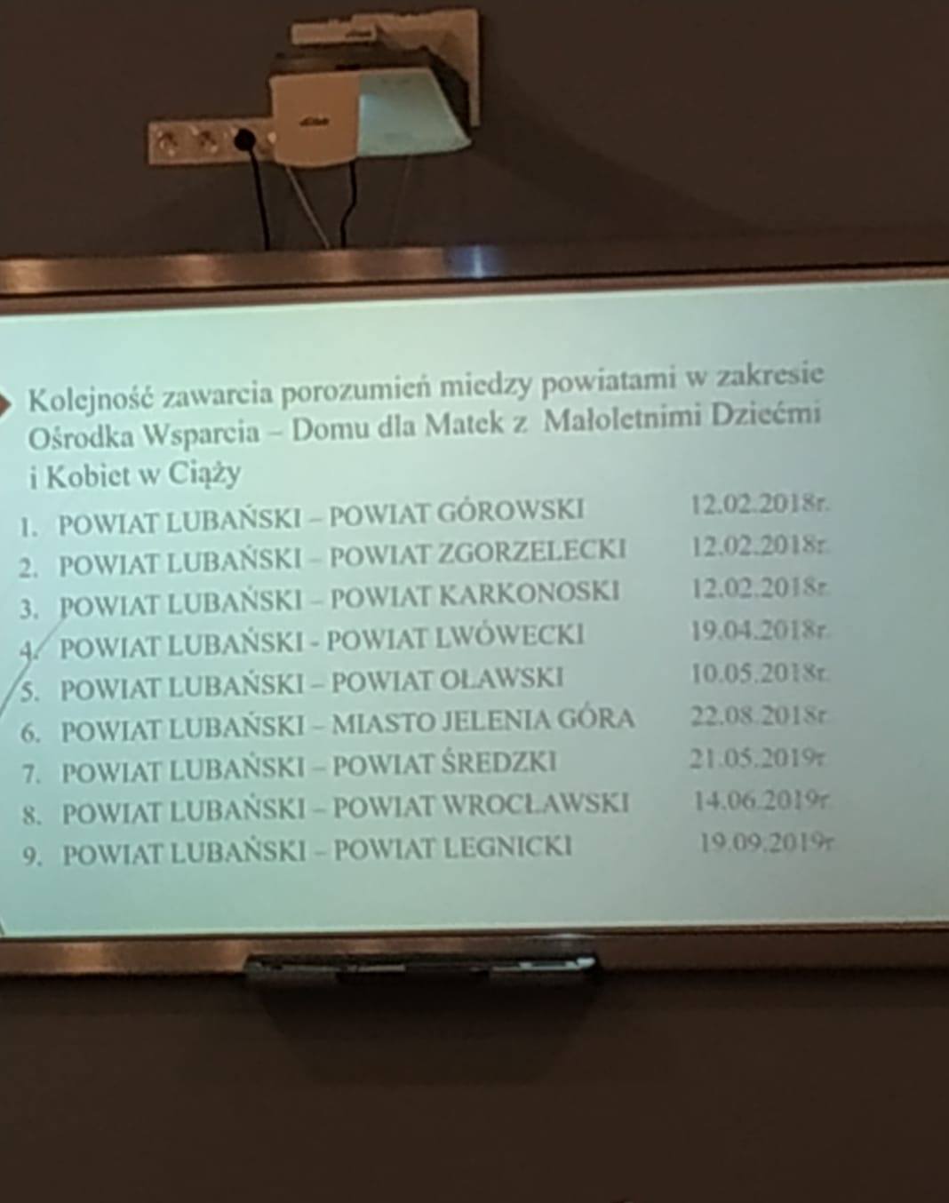 Zdjęcie: Przedstawia zawarte porozumienia w ramach współpracy 