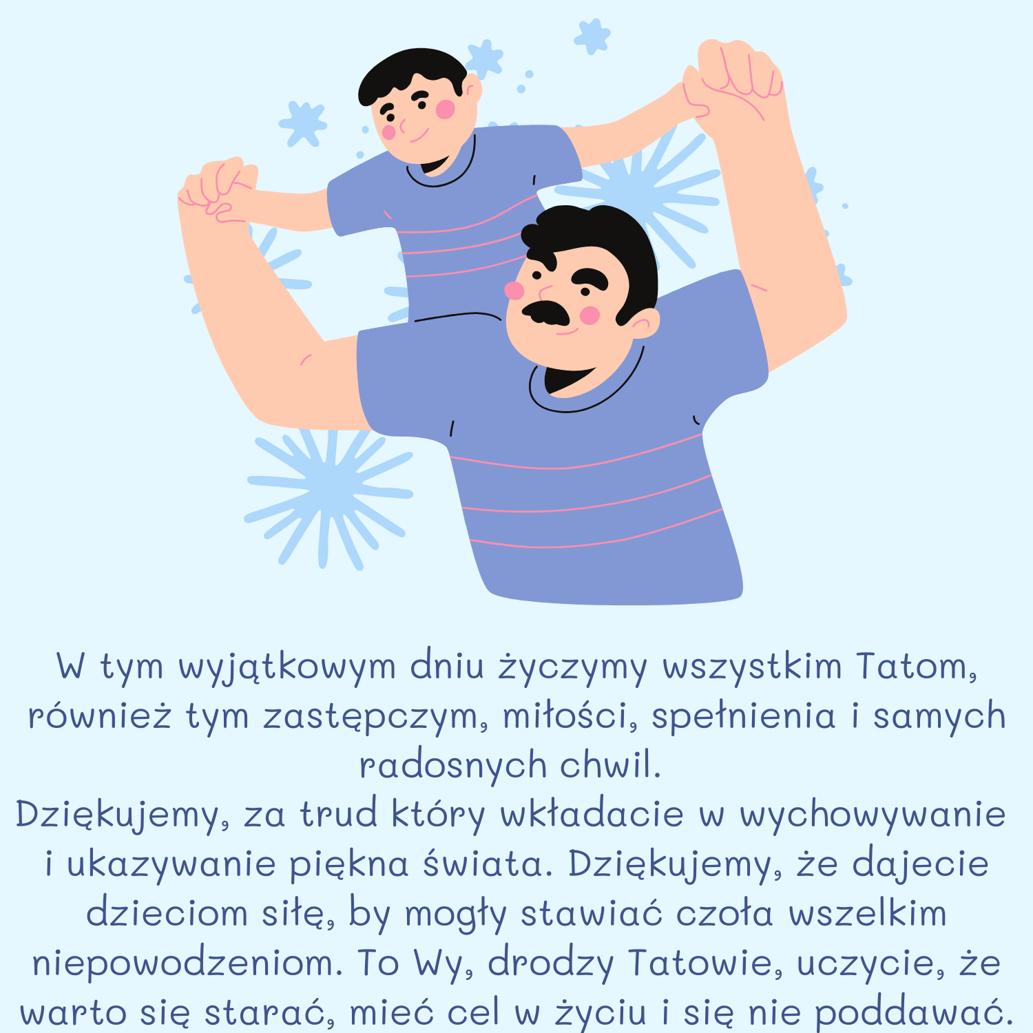 Grafika: Ojciec trzymający dziecko na 